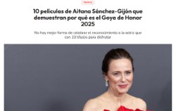 10 films by Aitana Sánchez-Gijón that show why she is the 2025 Goya Honorary
